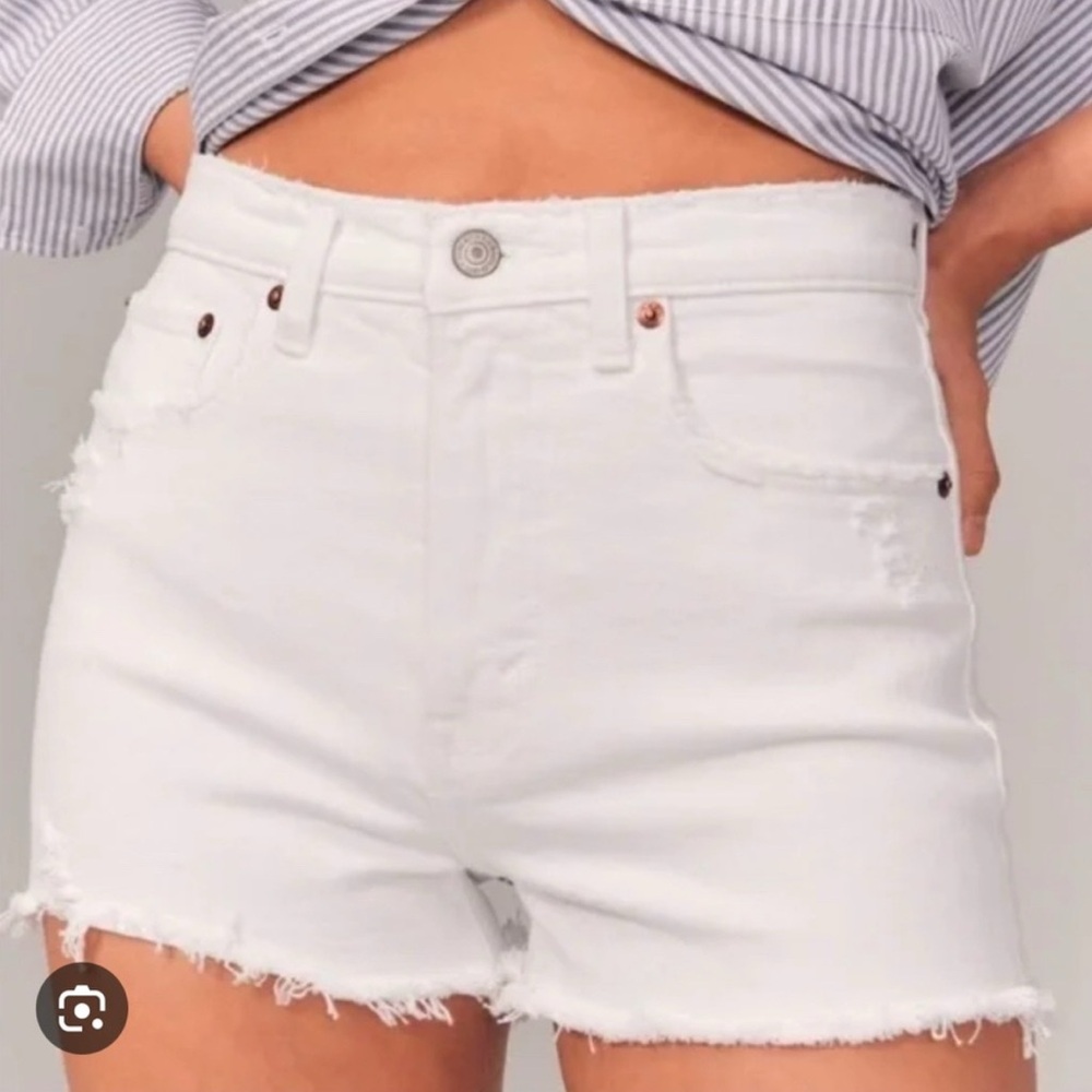 Abercrombie & Fitch High-Rise Denim Shorts